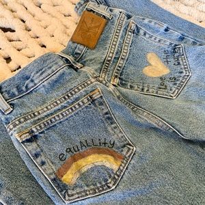 VTG Calvin Klein custom girls Jean